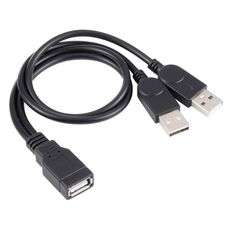 Cavo maschio USB a 2 USB, lunghezza: circa 30 cm