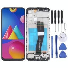 Schermo LCD OEM per Samsung Galaxy M02s (versione NF) digitalizzatore assemblaggio completo con cornice