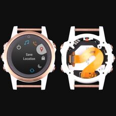Schermo LCD e Digitizer Assemblaggio completo con telaio per Garmin Fenix ​​5S (versione sapphire) (bianco)