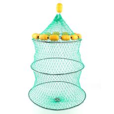 Combustibile all'aperto Fishnet 3 Circle Piegatore portatile Pesci Cage Multi-float Sea Pesca rete da pesca