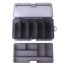 Hengjia QT071-1 scatola di immagazzinaggio a doppio strato scatola da pesca scatola multi-funzione (21.5x12x7cm)