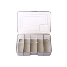 4 pezzi Hengjia QT051 5 Grids Pesca Tackle Box Scatola di stoccaggio, Dimensioni: Piccolo