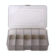 4 Pz Hengjia QT051 5 Grids Pesca Tackle Box Scatola di immagazzinamento, Dimensioni: grande