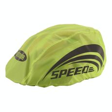 2 pezzi Cycling Casco Cover Piove Cover per esterni Riflettente Casco di sicurezza Cover, Dimensioni: dimensione libera (verde fluorescente (stile 1))