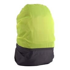 2 PCS Outdoor Mountaineering Colour Colour Cover Zaino luminoso Cover Piove, Dimensioni: S 18-30L (Grigio + Verde fluorescente)