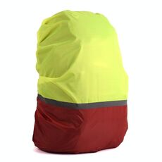 2 PCS Outdoor Mountaineering Colour Colour Cover Zaino luminoso Cover Piove, Dimensioni: L 45-55L (rosso + verde fluorescente)