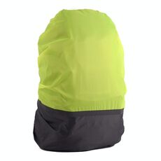 2 PCS Outdoor Mountaineering Colour Color Cover Zaino Luminoso Cover Piove, Dimensioni: XL 58-70L (Grigio + Verde fluorescente)