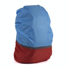 2 PCS Outdoor Mountaineering Colour Color Cover Luminoso Zaino Piove Cover, Dimensioni: XL 58-70L (rosso + blu)