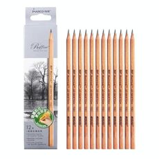 2 Scatole Marco 7001 Schizzo Matita Bambini Original Wooden Wooden Word Learning Art Art Calligrafia Disegno Matita, Durezza piombo: 7b