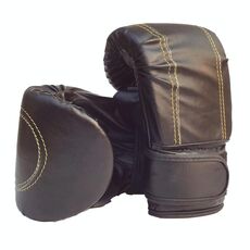 Guanti da boxe per adulti che combattono Boxing Punzonatura Guanti a mezzaluna (Nero)