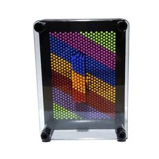 Colorful Handprint Ago Pittura 3D Stereo Mano Ago Makrolon, Dimensioni: Extra large 25 x 20 cm (cornice nera)