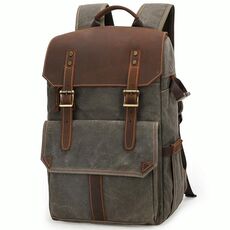 K-011 Borsa da fotocamera digitale a spalla da esterno K-011 Batik impermeabile Zaino fotografico di grande capacità (verde militare)