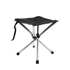 Sgabello portatile retrattile all'aperto Sgabello in acciaio inox Camping Beach Pesca Sedia pieghevole, Specifiche: L