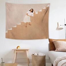 Tessuto Tapestry Esagerato Stile Astratto Sfondo Appeso Sfondo Copertura Panno, Dimensioni: 150x130cm (illustratore 09)