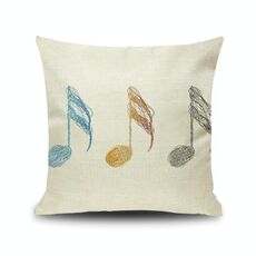 2 PCS Piano Nota Nota Digital Stampato Lenzuola Federa senza cuscino, Dimensioni: 45x45cm (15)