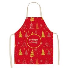 2 PCS Tessuto Biancheria per la biancheria per la pulizia Grembiule di Natale Decorazione del partito Grembiule, Specifiche: 68x55cm (WQ-001521)