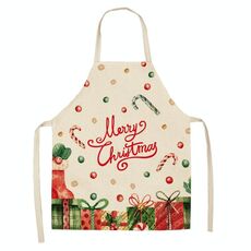 2 PCS Tessuto Biancheria per la pulizia Grembiule di natale Party Decorazione Grembiule, Specifiche: 68x55cm (WQ-001524)