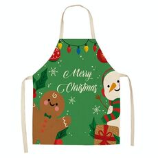 2 PCS Tessuto Biancheria per la pulizia Grembiule di natale Decorazione della festa di Natale Grembiule, Specifiche: 68x55cm (WQ-001526)