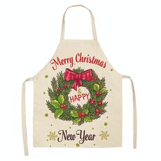 2 PCS Tessuto Biancheria per la pulizia Grembiule di natale Party Decoration Grembiule, Specifiche: 47x38cm (WQ-001502)
