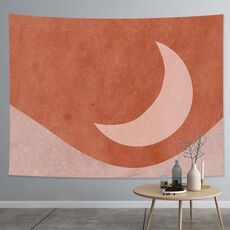 Spessa tappezzeria farbica esagerata stile astratto decorazione della casa a sospensione del fondo del rivestimento, dimensioni: 150x100cm (Sun Moon 02)