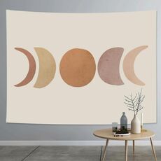 Spessore arazzo farbico esagerato stile astratto decorazione della casa a sospensione del fondo del rivestimento, dimensioni: 150x100cm (Sun Moon 05)