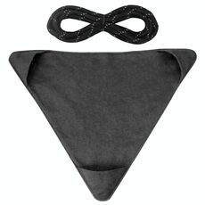 Sgabello a triangolo all'aperto Campo impermeabile Canvas portatile portatile fai da te sedia scorpione sgabello da pesca (nero)