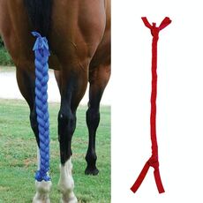 Cavallo Protezione Protezione Ponytail Anti-Mosquito Fossile Caldare il pacchetto di coda di cavallo (rosso)