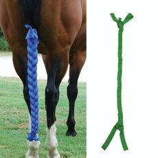 Cavallo Protezione Protezione Ponytail Anti-Mosquito Fossile Caldare il pacchetto di coda di cavallo (verde)