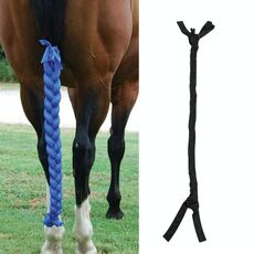 Cavallo Protezione Protezione Ponytail Anti-Mosquito Fossile Warming Horse Coda Pacchetto (Nero)