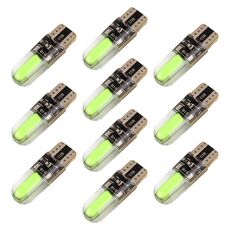 10 pezzi T10 DC12V / 1W Auto Lampada da calibro auto perline perline (luce verde)