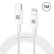 Haweel 25W 3A USB-C / Type-C a 8 pin Cavo di ricarica rapida PD per iPhone, iPad, cavo Lunghezza: 1M
