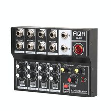 Effettore microfono miscelatore a 8 canali AQA (nero)