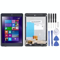 Schermo LCD originale per Lenovo Miix 3-830 7,9 pollici digitalizzatore assemblaggio completo con cornice (nero)