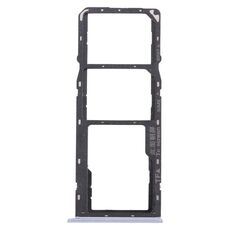 Per OPPO Realme C12 RMX2189 Vassoio Scheda SIM + Vassoio Scheda SIM + Vassoio Scheda Micro SD (Argento)