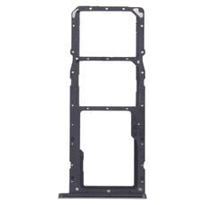 Per OPPO Realme C21 / Realme C21Y RMX3201, RMX3261 Vassoio per schede SIM + Vassoio per schede SIM + Vassoio per schede Micro SD (nero)