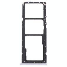 Per OPPO Realme 7 (Asia) RMX2151, RMX2163 Vassoio per schede SIM + Vassoio per schede SIM + Vassoio per schede Micro SD (Argento)