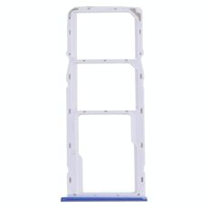 Per OPPO Realme 5i RMX2030, RMX2032 Vassoio per schede SIM + Vassoio per schede SIM + Vassoio per schede Micro SD (blu)