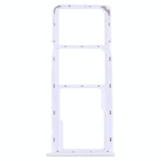 Per OPPO Realme 6 Vassoio per schede SIM + Vassoio per schede SIM + Vassoio per schede Micro SD (bianco)