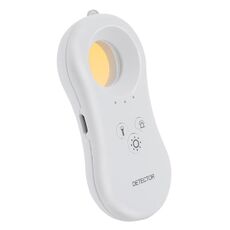 Hotel Anti-Spy Rilevatore di monitoraggio Portatile Monitor Videocamera Allarme Torcia elettrica antifurto Rilevatore a infrarossi home (bianco)