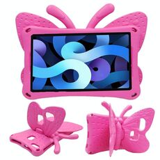 Per Huawei MediaPad M5 8.4 / M6 8.4 / M3 8.0 / M3 8.4 / T3 8.0 / Honor Waterplay 8.0 Cavalletto a farfalla Custodia per tablet per bambini in EVA (rosa rossa)