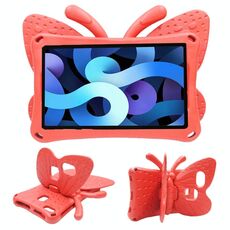 Per Amazon Kindle Fire HD 8 2020 Farfalla Staffa Stile EVA Bambini Cassa di caduta Cassa protettiva (rossa)