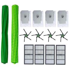 Spazzola di spazzatura robot + Hippa + pennello laterale + set di sacchetti di polvere per Irobot Roomba S9 S9 + (14 PC / set)
