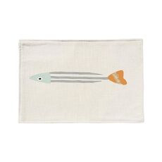 Matrimoniale in cotone e lino doppio strato plus antiscivolo punto mediterraneo semplice fresco geometrico placemat tappeto tavolino da tavolo (osso pesce)