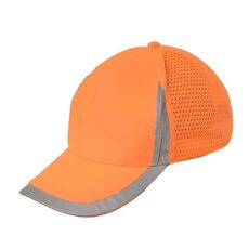 Berretto da baseball di sicurezza riflettente Berretto da baseball Traspirante Cantiere per esterni Cappuccio in rete, Colore: fluorescente arancione