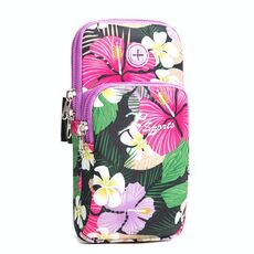 2 PCS B031 Esecuzione di Phone Mobile Phone Sport Braccio Borsa All'aperto Sport A Fitness Borsa da cellulare Borsa da polso Borsa da polso (Purple Large)