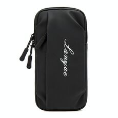 Correre il sacchetto del braccio del braccio del telefono cellulare Sport Yoga Fitness Borsa per cellulare (B221 Nero)