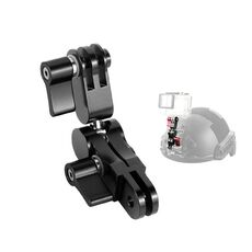 Lega di alluminio Adattatore rotante a 360 gradi Adattatore adattatore a braccio regolabile per Gopro Hero9 Black / Hero8 Black / 7 / 6/5/5 Sessione / 4 Sessione / 4/3 + / 3/2/1, DJI Osmo Azione, Xiaoyi e altre fotocamere d'azione (Nero)