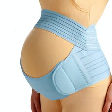 Pancia prenatale Supporto per la pancia traspirante a tre pezzi Cintura di supporto per pancia per le donne incinte prima del parto, dimensione: S (blu)