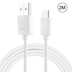 HAWEEL 2M USB-C / TYPE-C A USB 2.0 Cavo di ricarica (bianco)