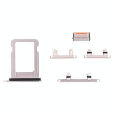 Cassettiera della scheda SIM + tasti laterali per iPhone 13 mini (Starlight)